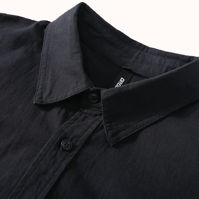 irregular Heavyweight Cotton Overshirt