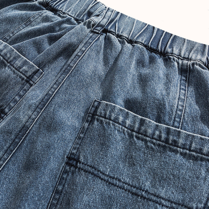 stitching Heavyweight Cotton Jeans