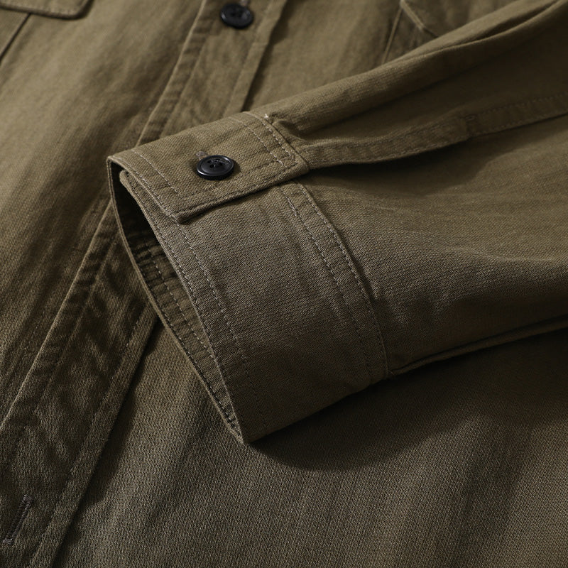 irregular Heavyweight Cotton Overshirt