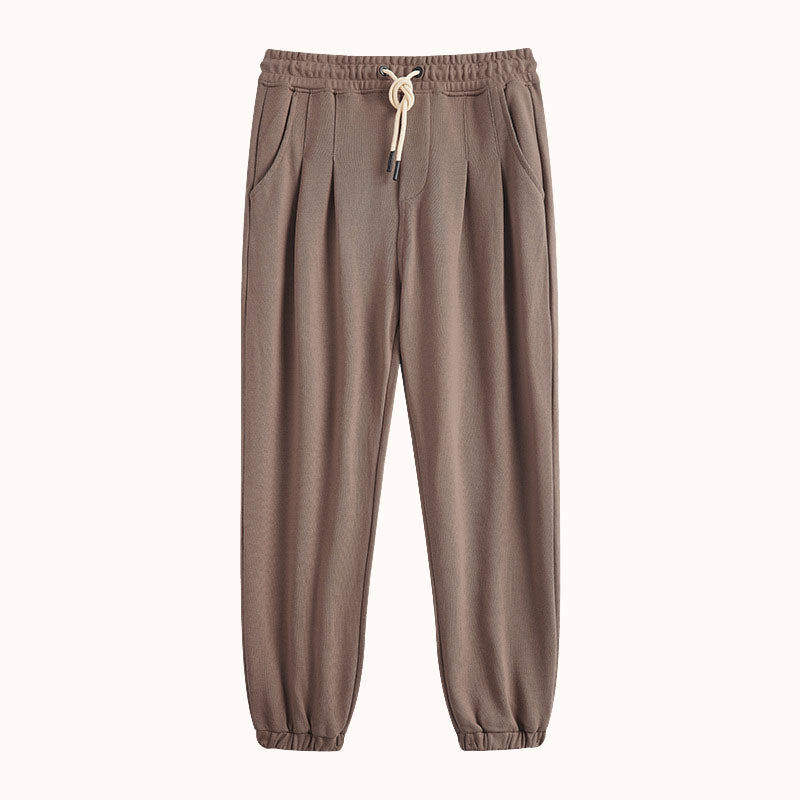 New 360G heavy knitted cotton loose sweatpant