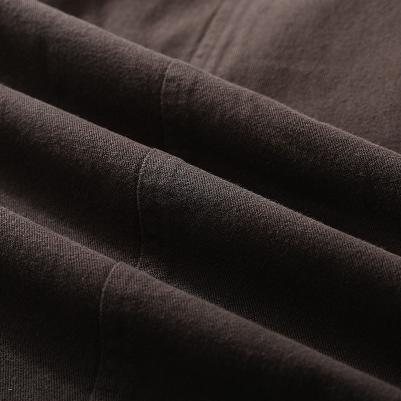 Simple Cotton Straight Loose Fit Pants