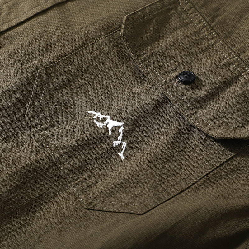 irregular Heavyweight Cotton Overshirt