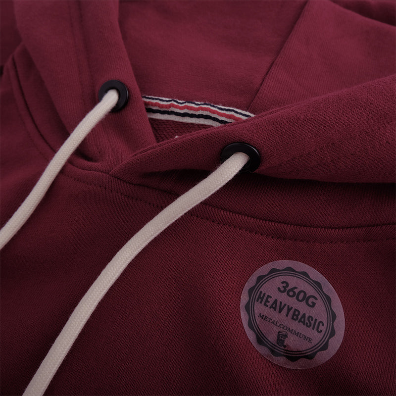 360G Heavyweight Cotton Loop Terry Hooded Pullover Sweatshirt