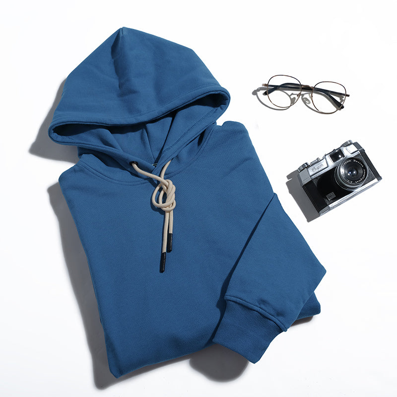 360G Heavyweight Cotton Loop Terry Hooded Pullover Sweatshirt