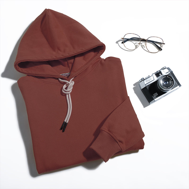 360G Heavyweight Cotton Loop Terry Hooded Pullover Sweatshirt