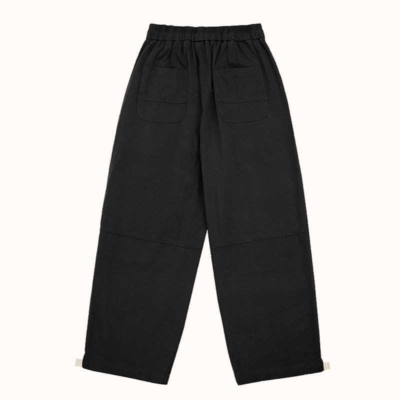 Simple Cotton Straight Loose Fit Pants