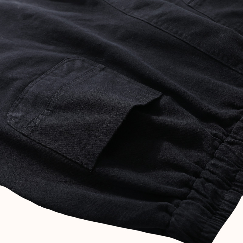 Simple Cotton Straight Loose Fit Pants