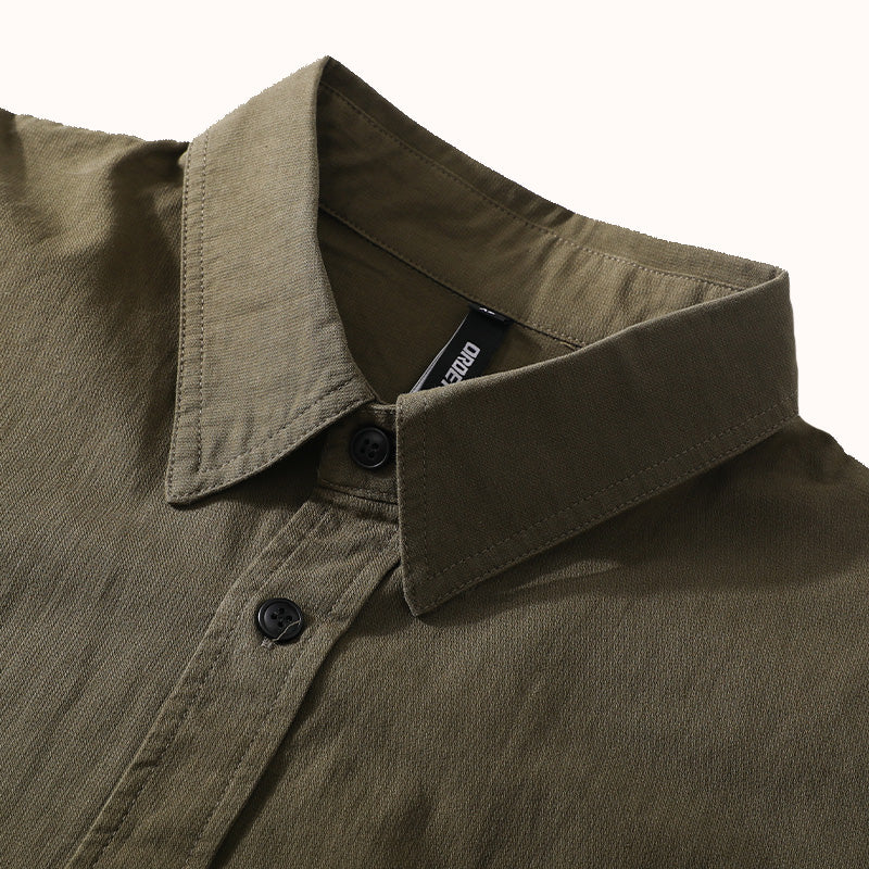 irregular Heavyweight Cotton Overshirt