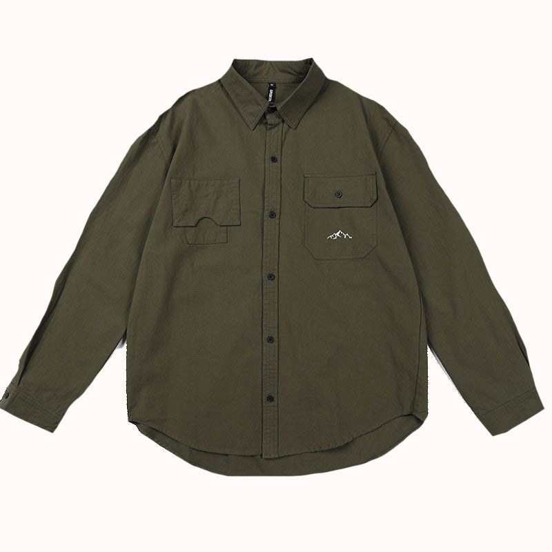 irregular Heavyweight Cotton Overshirt