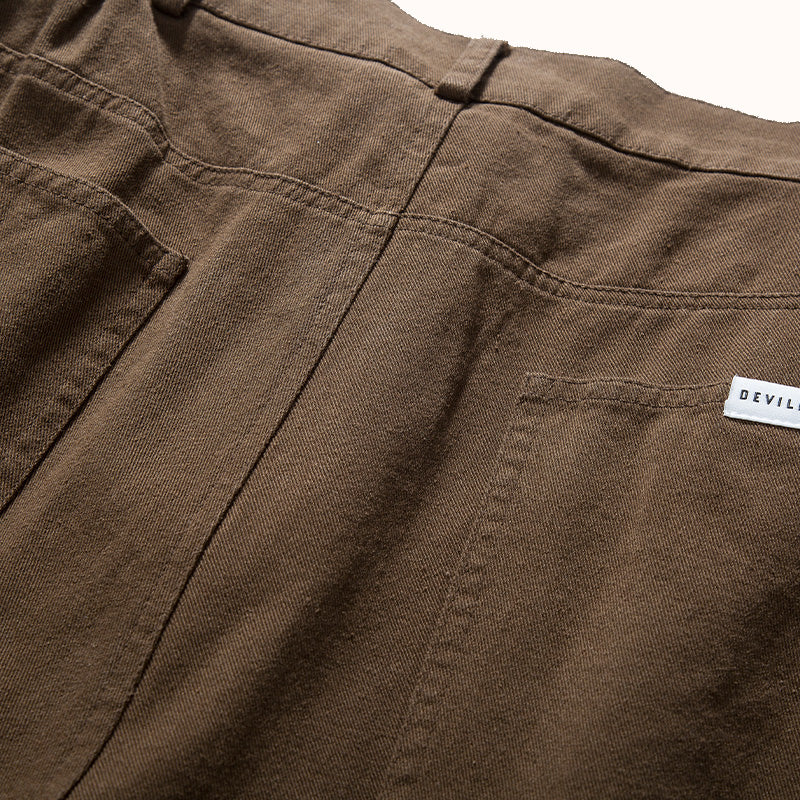 Cotton vintage Straight Loose Fit Pants