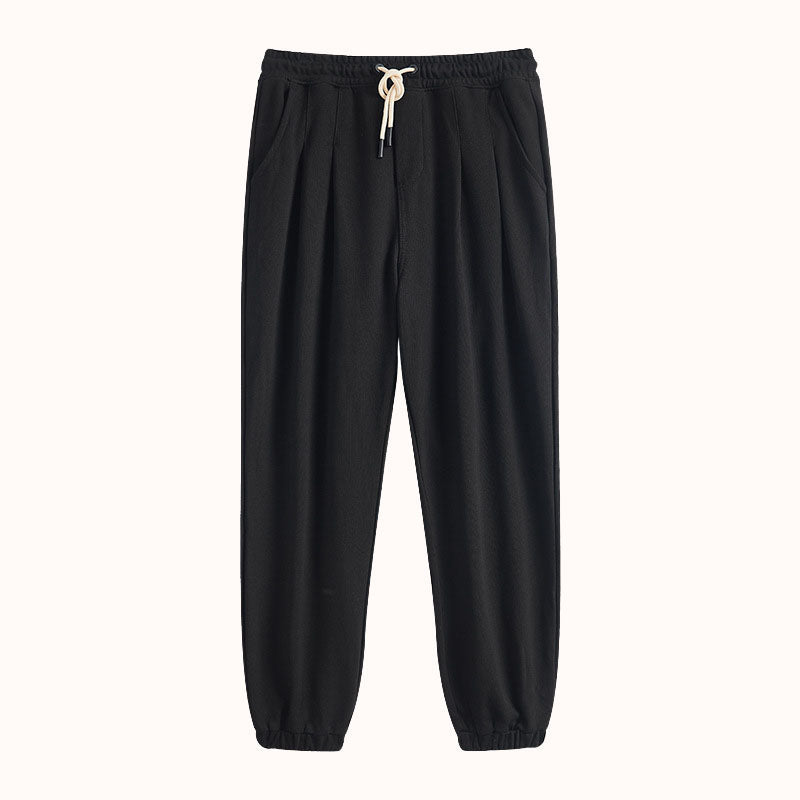 New 360G heavy knitted cotton loose sweatpant