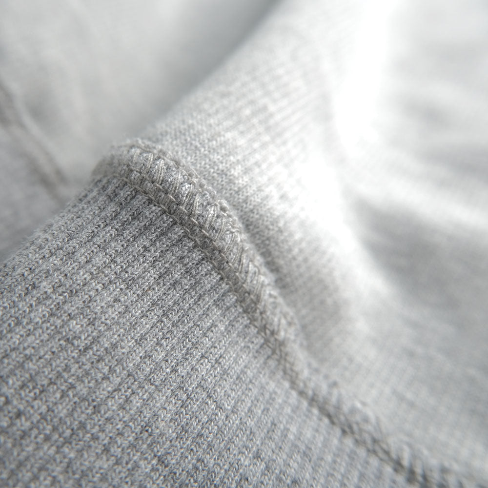 Heavyweight knitted Cotton Waffle Crew Neck Sweatshirt