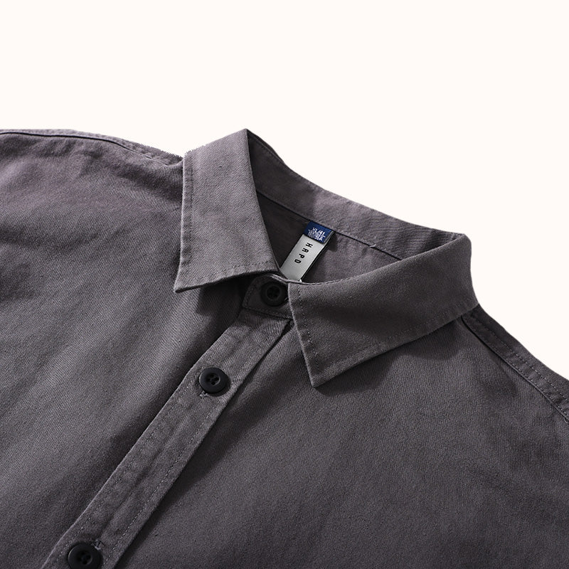 loose Heavyweight Cotton Overshirt