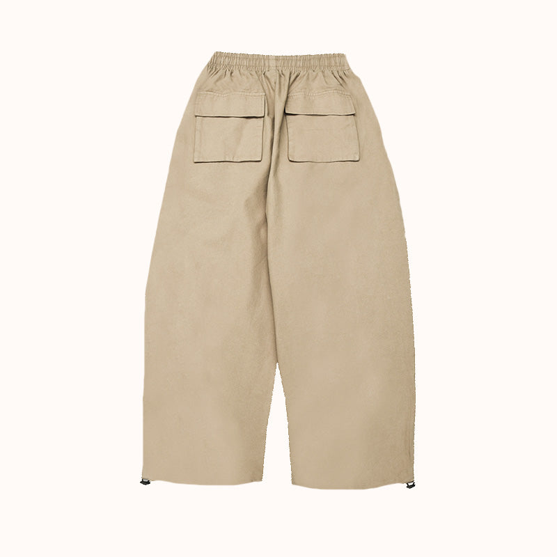 Cotton cargo Straight Loose Fit Pants