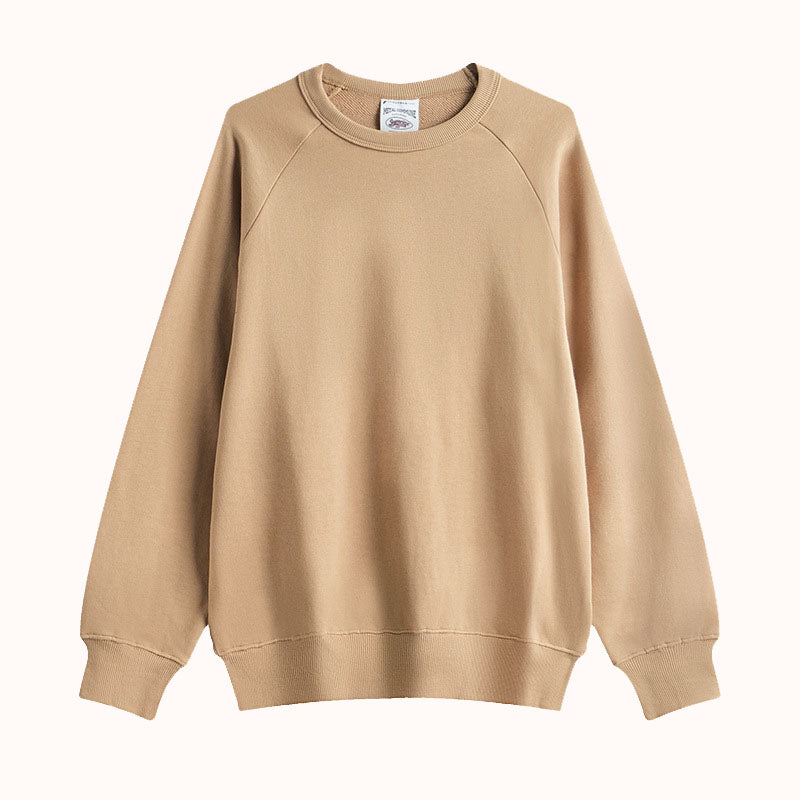 New 360g Heavy Knitted Cotton Loose Sweatshirt