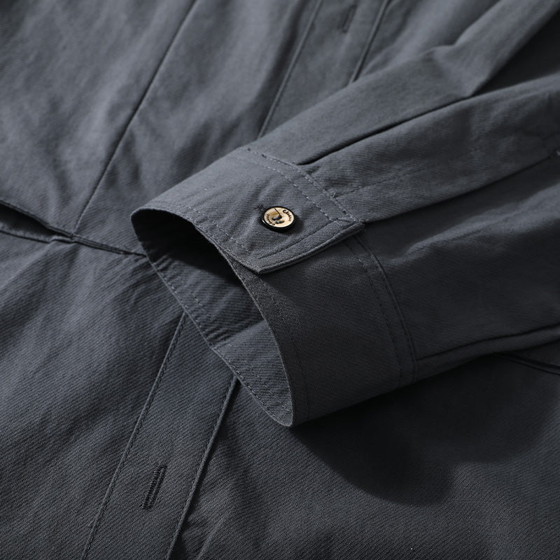 Zipper pocket Heavyweight Cotton Overshirt