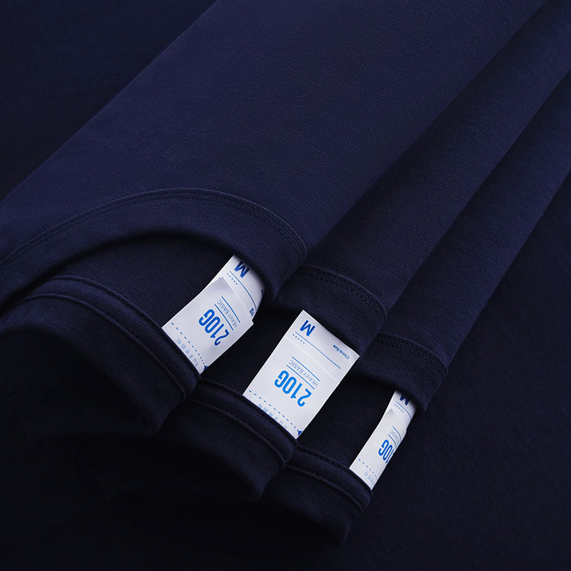 210G Heavyweight Cotton Crew Neck T-Shirt