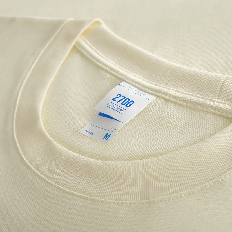 270g Heavyweight Cotton Oversized Crew Neck T-shirt
