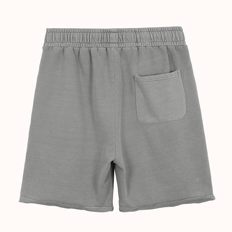 Frayed Hem Heavyweight Cotton Sweatshort