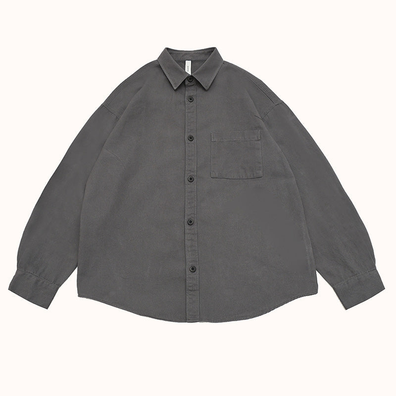 loose Heavyweight Cotton Overshirt