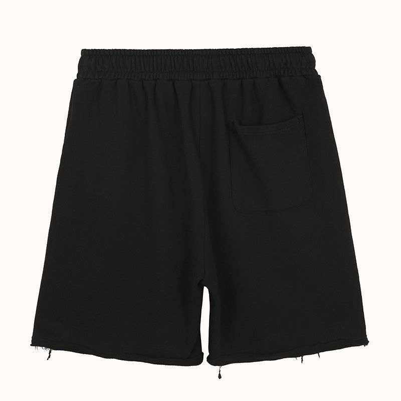 Frayed Hem Heavyweight Cotton Sweatshort