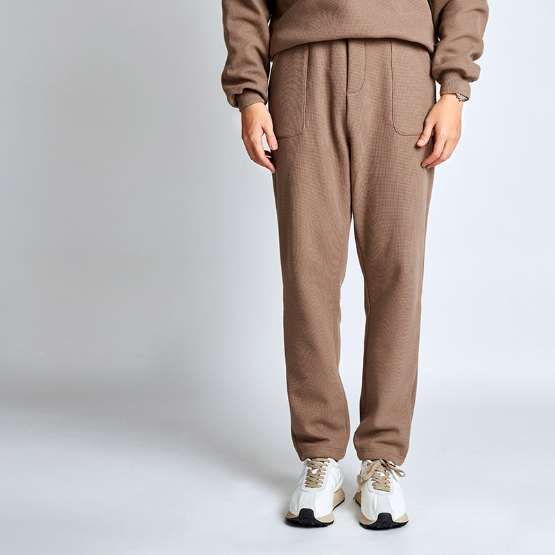 Heavyweight Knitted Cotton Waffle Sweatpant
