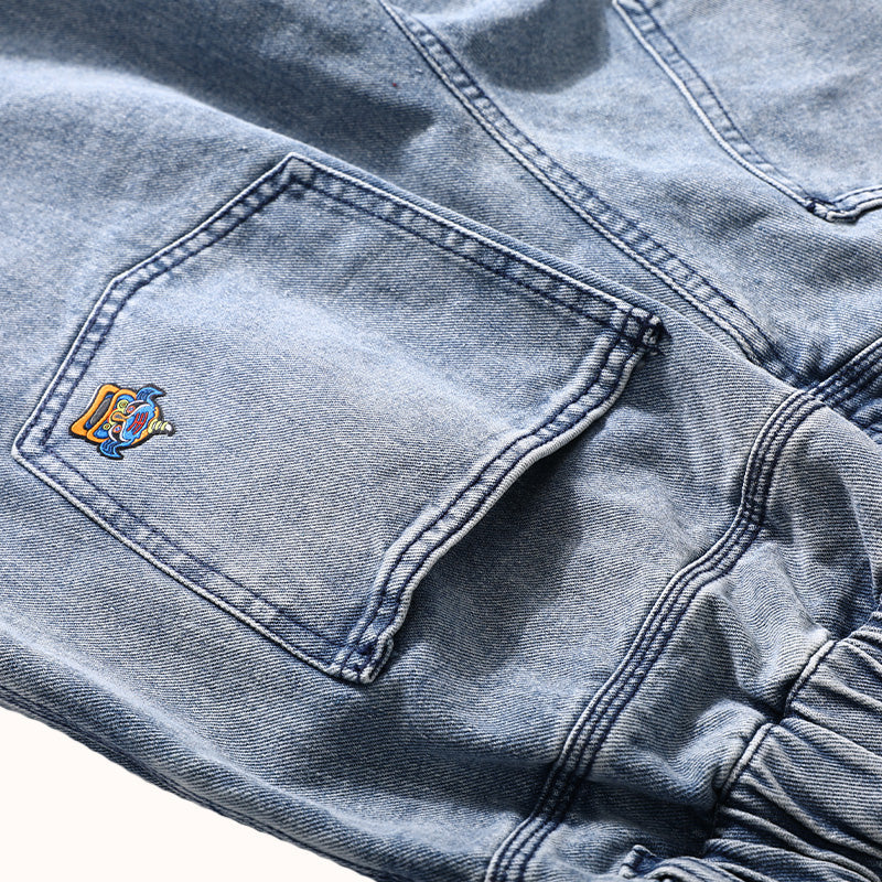 Washed Heavyweight Cotton Jeans