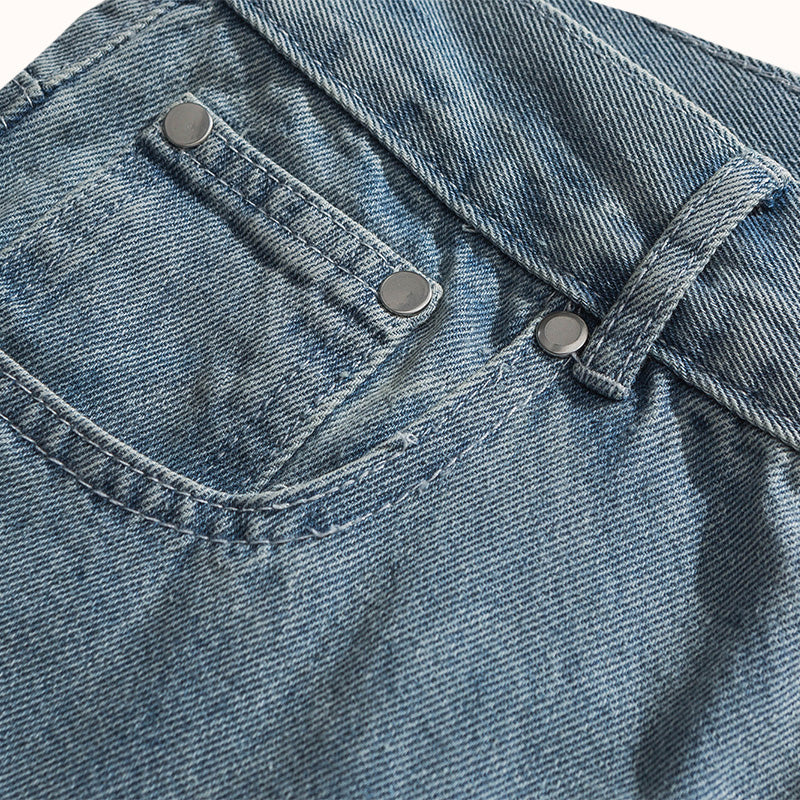 Heavyweight Cotton Straight Jeans