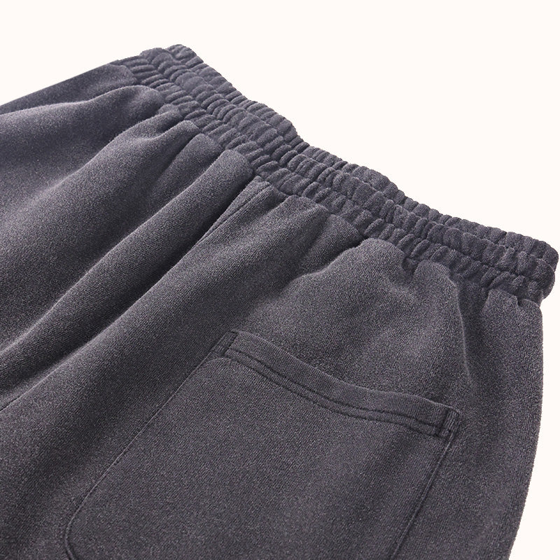 Frayed Hem Heavyweight Cotton Sweatshort