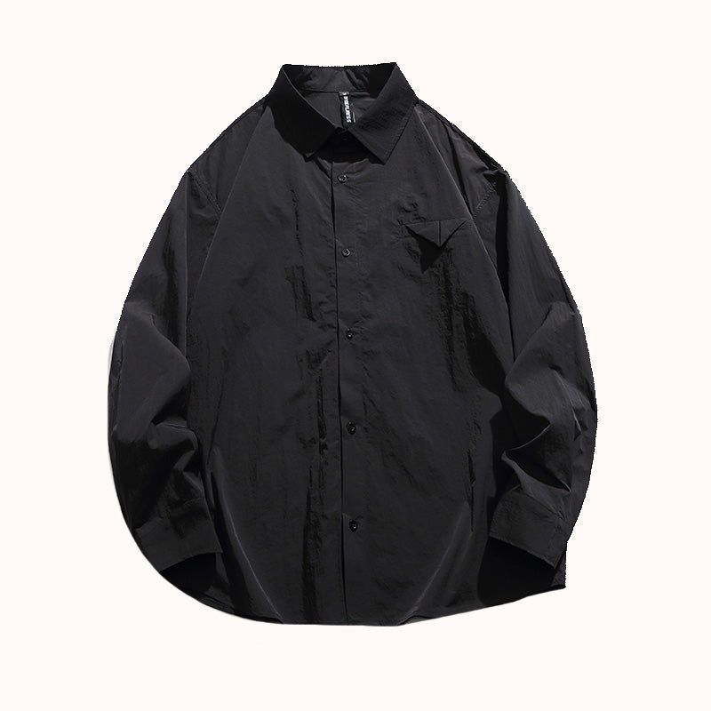 Solid Color Heavyweight Cotton Overshirt