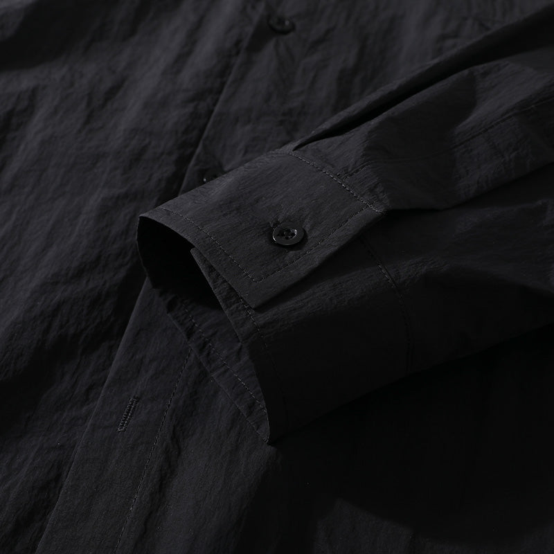 Solid Color Heavyweight Cotton Overshirt