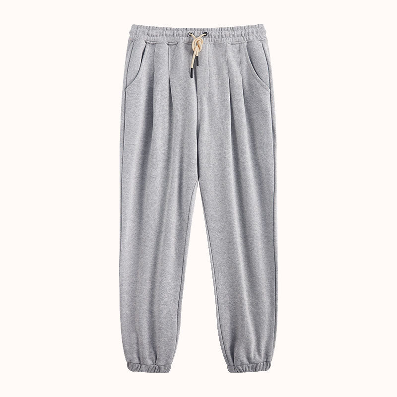 New 360G heavy knitted cotton loose sweatpant