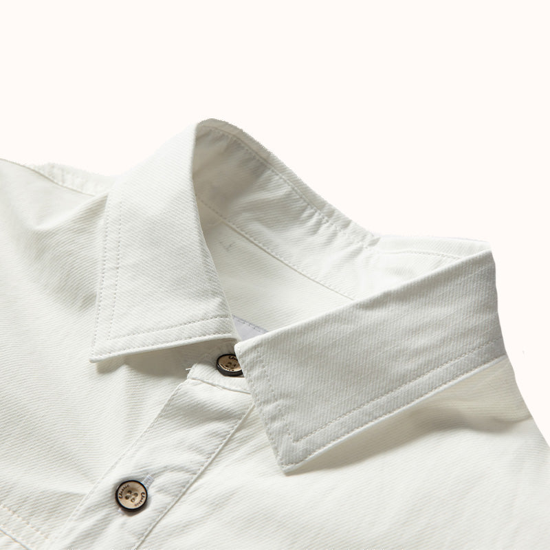Zipper pocket Heavyweight Cotton Overshirt