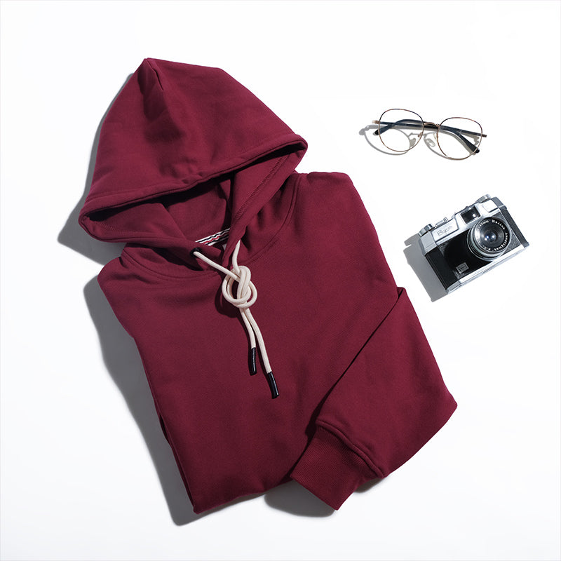 360G Heavyweight Cotton Loop Terry Hooded Pullover Sweatshirt
