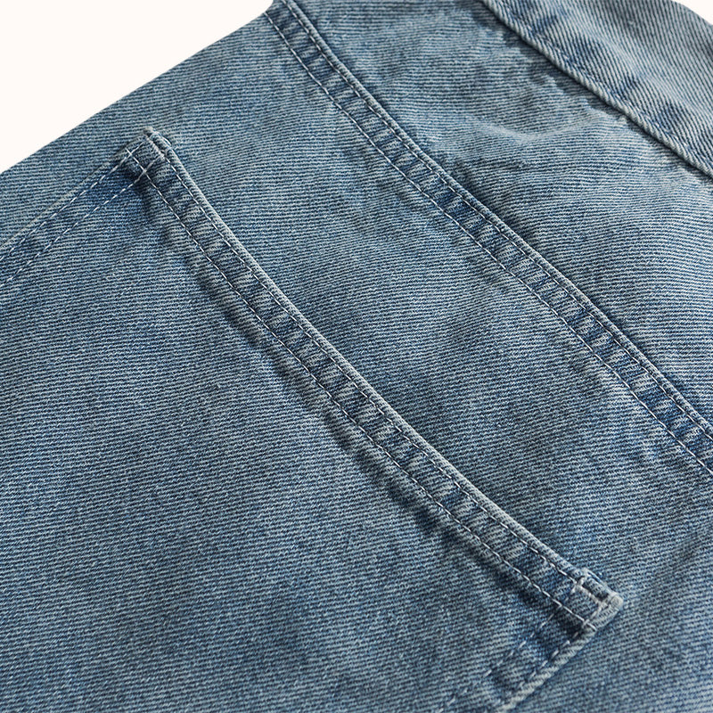 Heavyweight Cotton Straight Jeans
