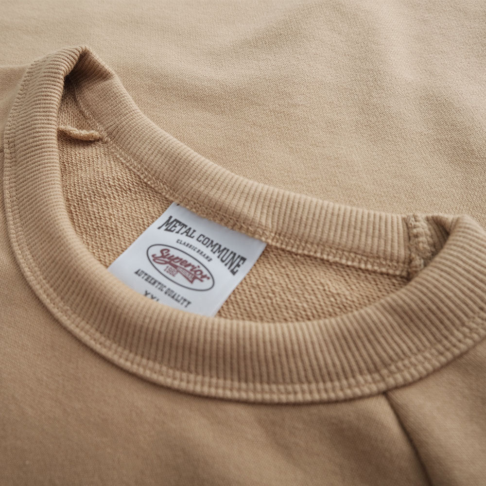 New 360g Heavy Knitted Cotton Loose Sweatshirt
