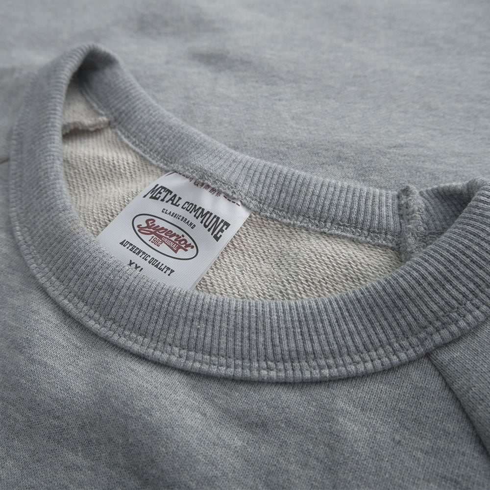 New 360g Heavy Knitted Cotton Loose Sweatshirt