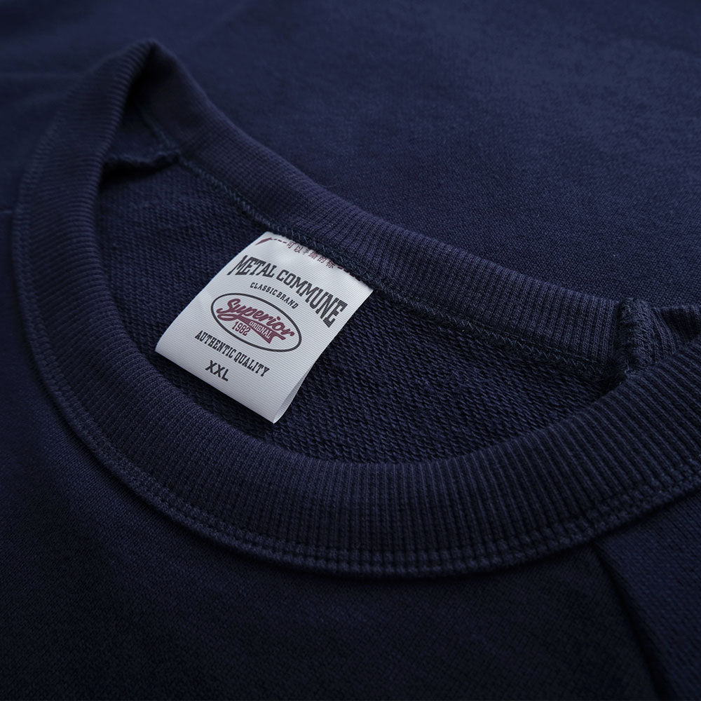 New 360g Heavy Knitted Cotton Loose Sweatshirt