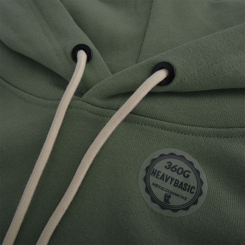360G Heavyweight Cotton Loop Terry Hooded Pullover Sweatshirt