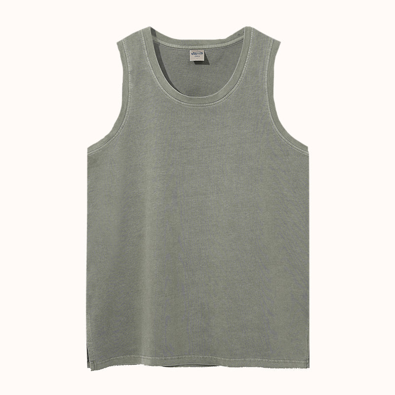 Slit Heavyweight Cotton Tank Top