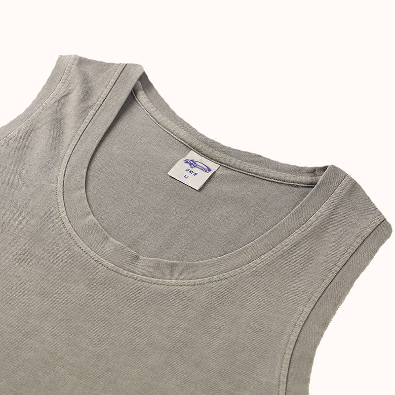 Slit Heavyweight Cotton Tank Top