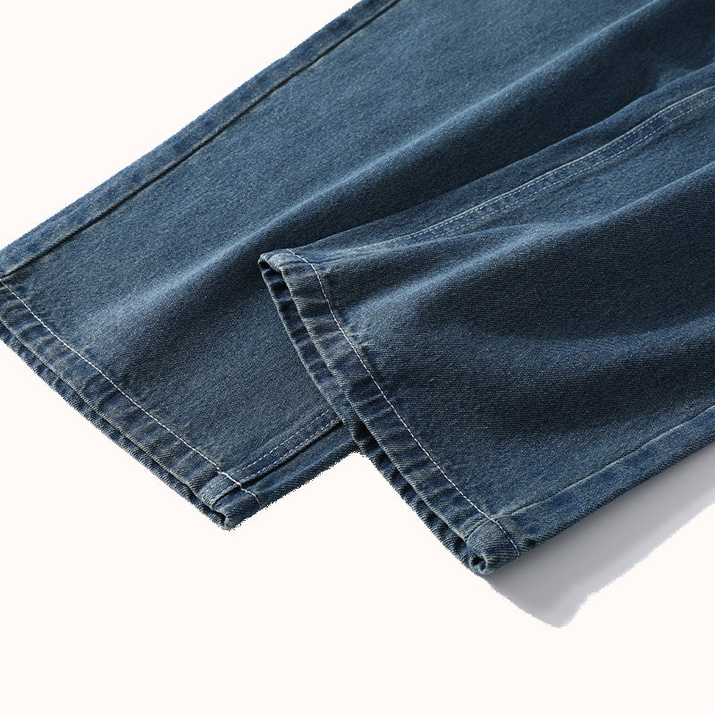 Heavyweight Cotton Straight Jeans