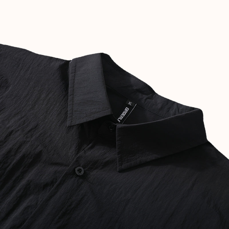 Solid Color Heavyweight Cotton Overshirt