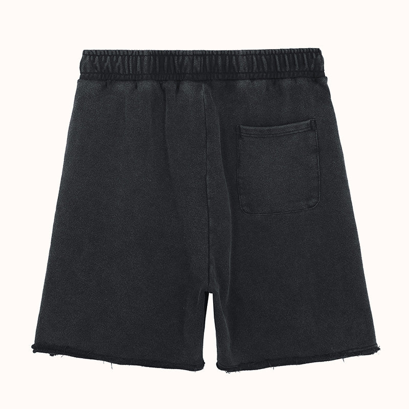 Frayed Hem Heavyweight Cotton Sweatshort