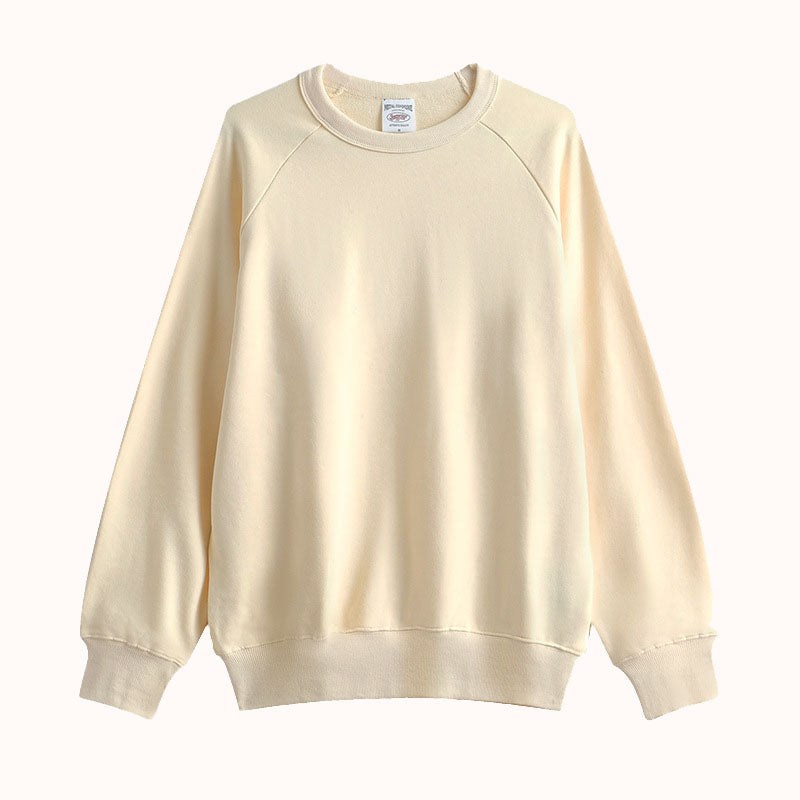 New 360g Heavy Knitted Cotton Loose Sweatshirt