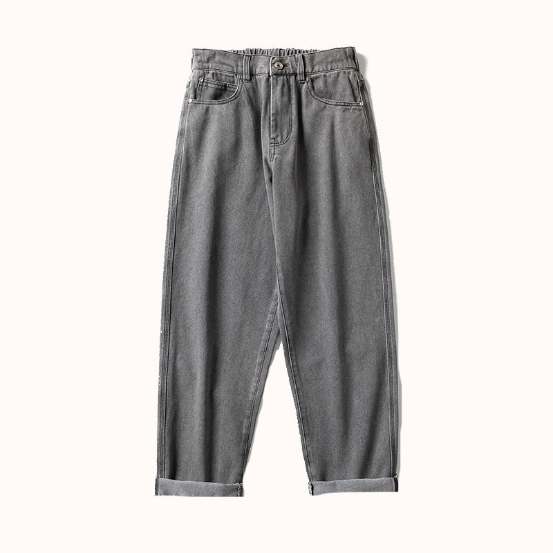Washed Heavyweight Cotton Jeans