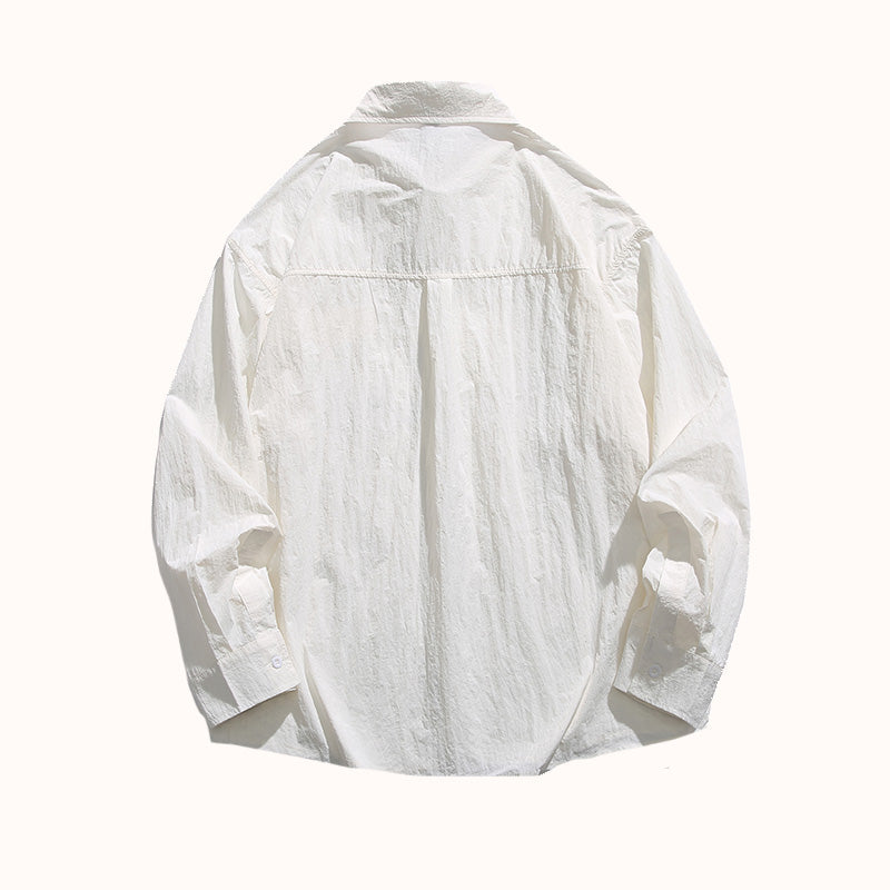 Solid Color Heavyweight Cotton Overshirt