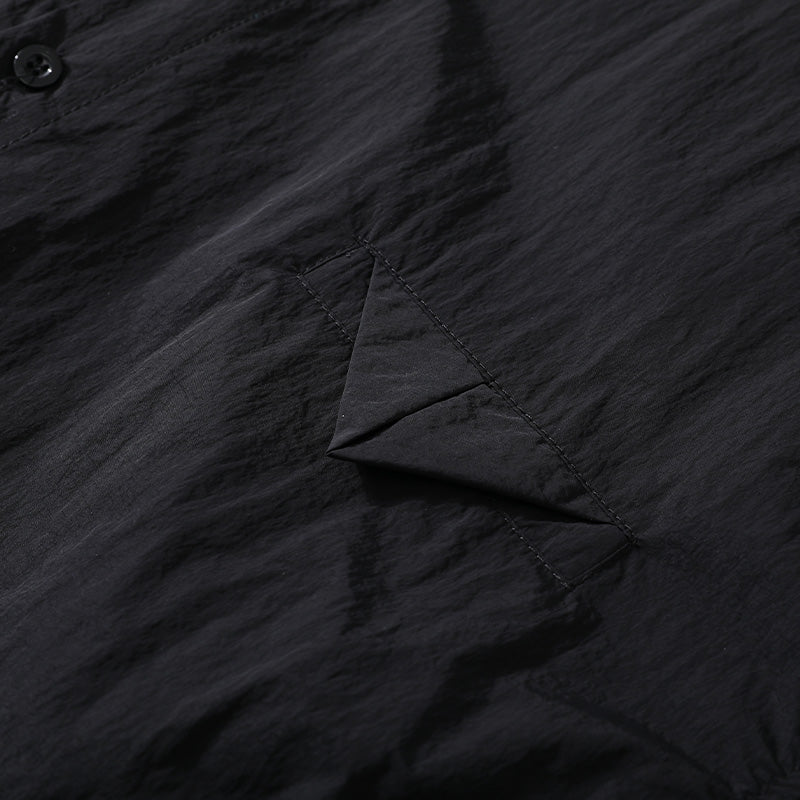 Solid Color Heavyweight Cotton Overshirt