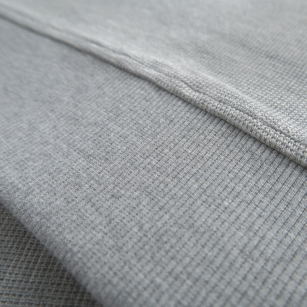 Heavyweight knitted Cotton Waffle Crew Neck Sweatshirt