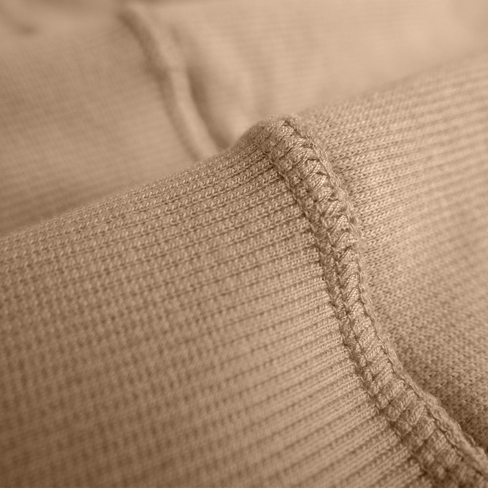 Heavyweight knitted Cotton Waffle Crew Neck Sweatshirt